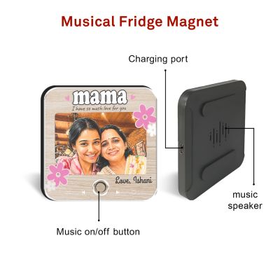 Personalized Musical Fridge Magnet for Mom